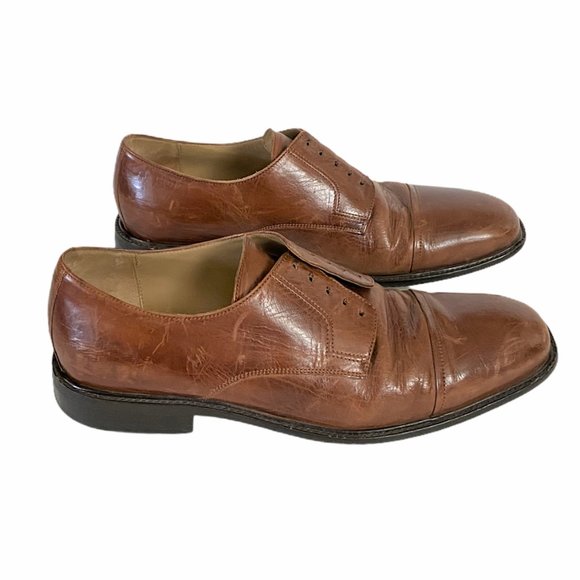 Mens  J. Murphy  Brown Cap Toe  Dress Shoes - Picture 4 of 8
